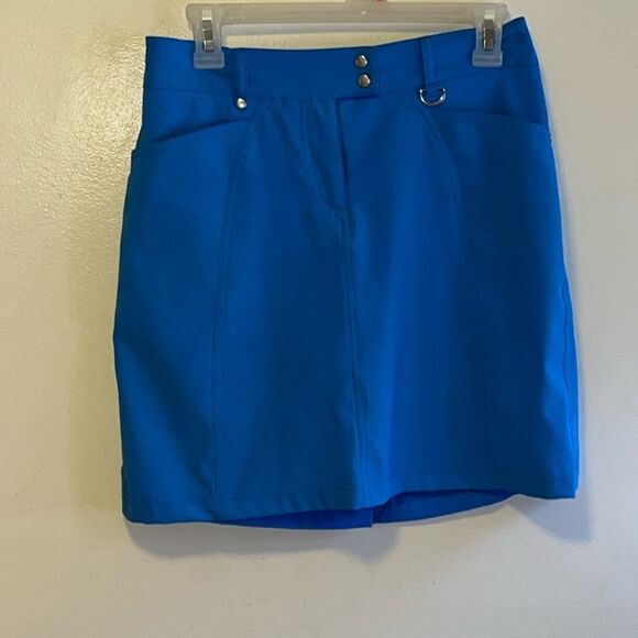 BEAUTIFUL BLUE EXCELLENT CONDITION SIZE 2 GGBLUE LUXE SPORT GOLF SKORT - Picture 1 of 7